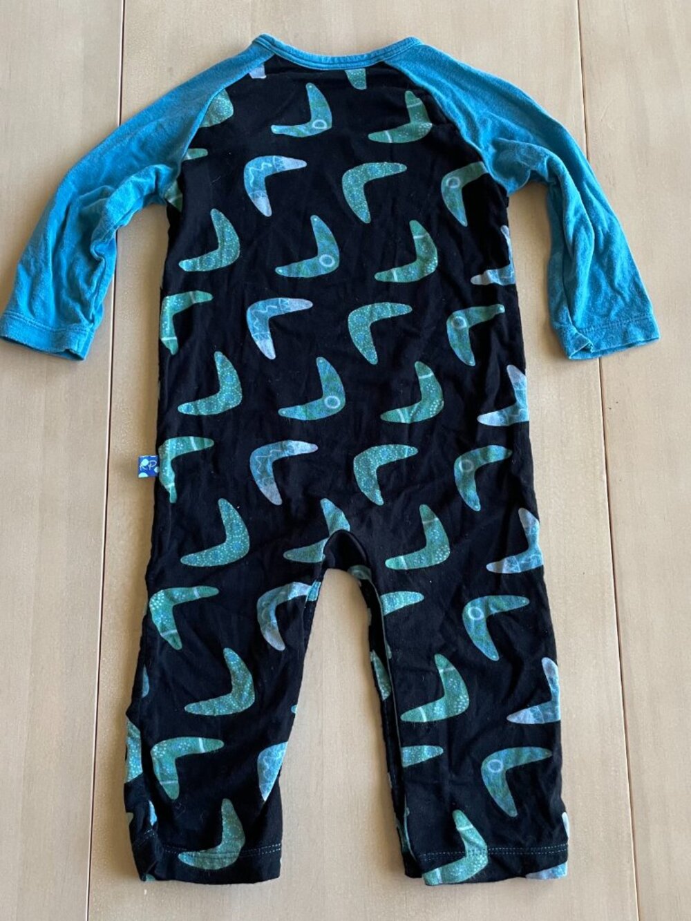 Entire Closet $5! KicKee Pants Bamboo Little Boys Print Coverall w/ Snaps - Picture 7 of 8